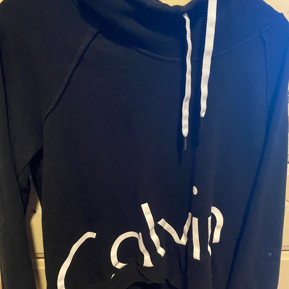 High Low High Neck Calvin Klein Sweatshirt. - Picture 1 of 3